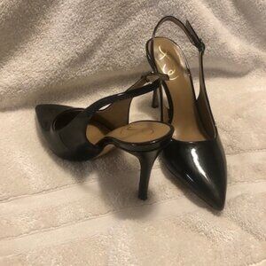 Hazel Sling by Sam Edelman   Ladies Dress Black Patent Heels  Size 6  Width M